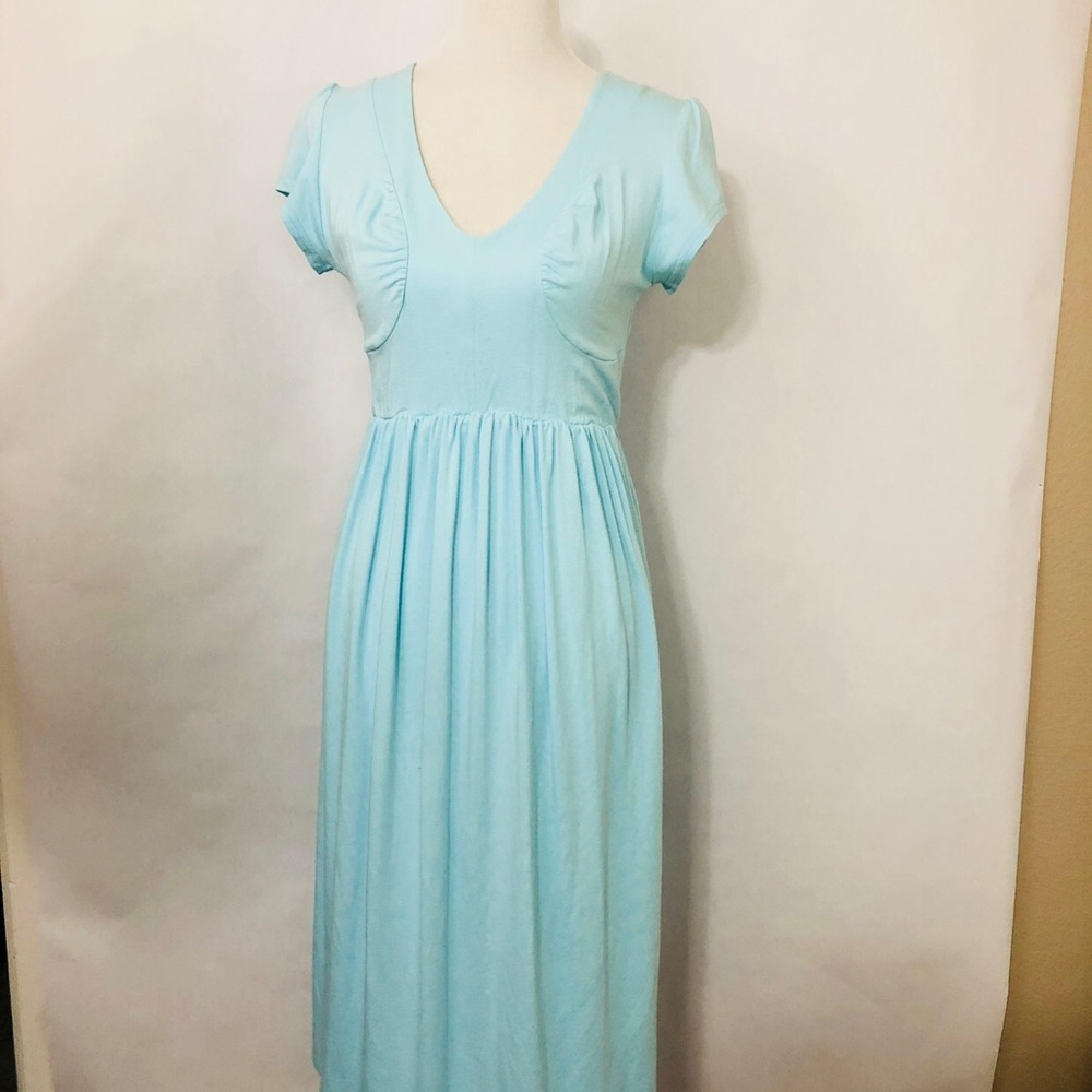 Folly Poland Dress Size 10 Blue Stretch NWT